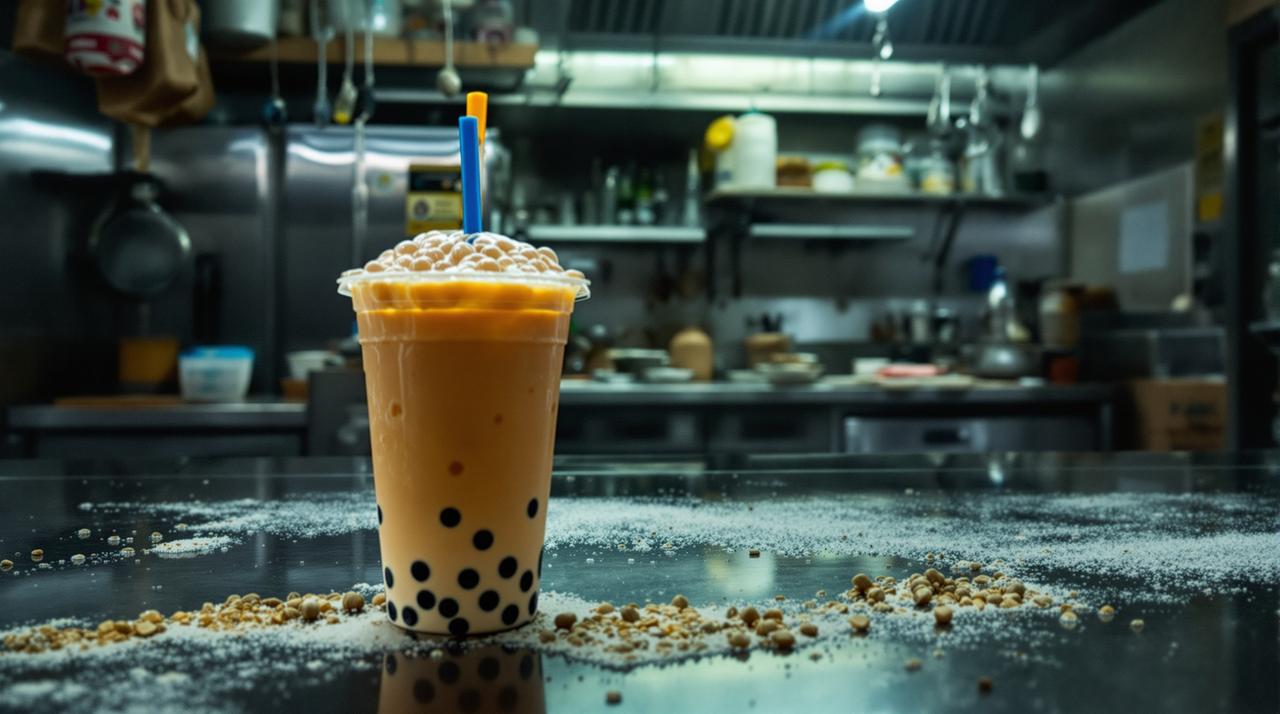 知名奶茶品牌后厨卫生触目惊心：蟑螂横行、食材过期三月